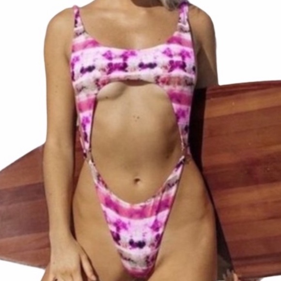 Chloe Rose Sun Chaser One Piece Tie Dyed L - Picture 4 of 11